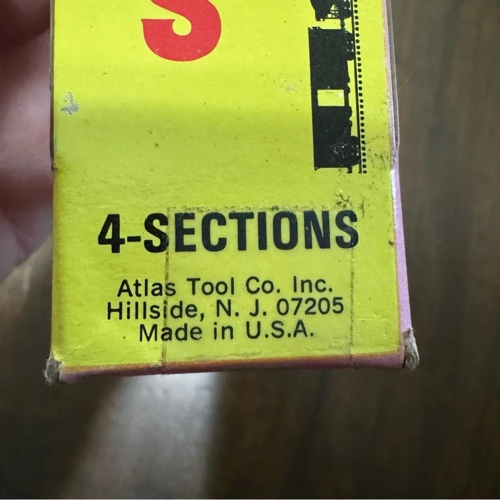 Atlas HO Scale Track 4 Sections Track #34 1/2-18” Radius NOS Vintage USA Made